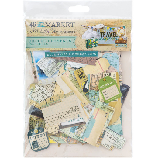 49 and Market - Travel Diaries - Die-Cuts Elements