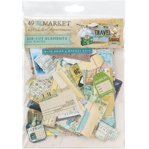 49 and Market - Travel Diaries - Die-Cuts Elements