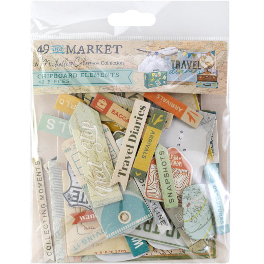 Chipboard Set - Travel Diaries