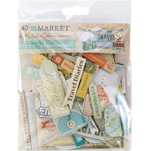 Chipboard Set - Travel Diaries