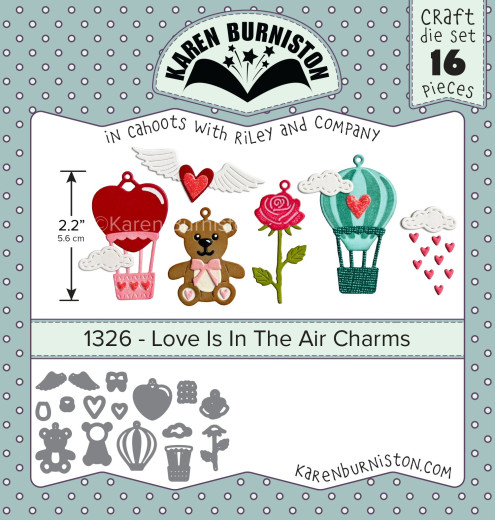 Karen Burniston Die - Love is in the Air Charms