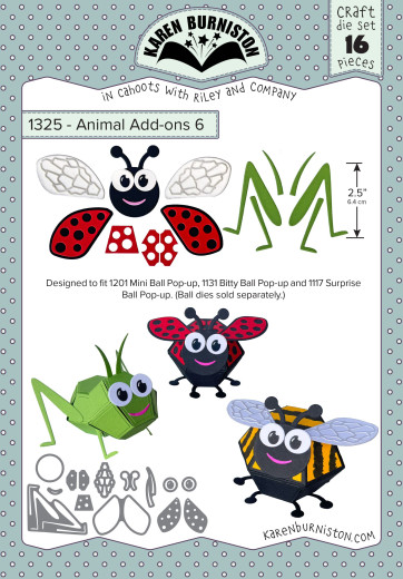 Karen Burniston Die - Animal Add-ons 6 - Bugs