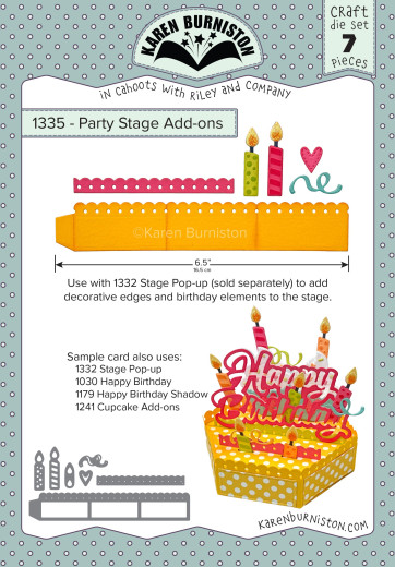Karen Burniston Die - Party Stage Add-ons