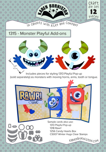Karen Burniston Die - Monster Playful Add-ons