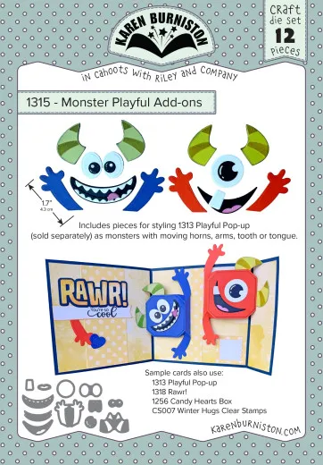 Karen Burniston Die - Monster Playful Add-ons