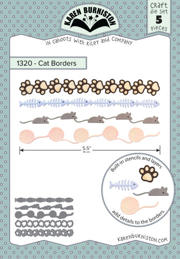 Karen Burniston Die - Cat Borders