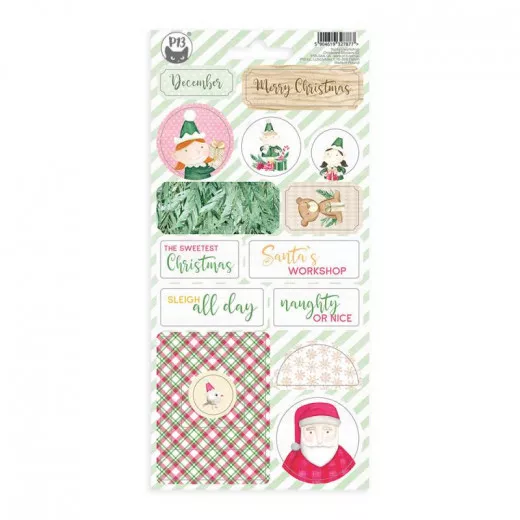 Chipboard Sticker - Santas Workshop 02