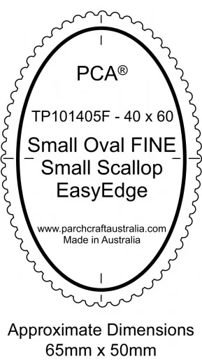 Fine Small Oval Outside Small Scallop EasyEdge