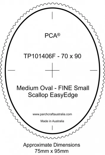 Fine Medium Oval Outside Small Scallop EasyEdge