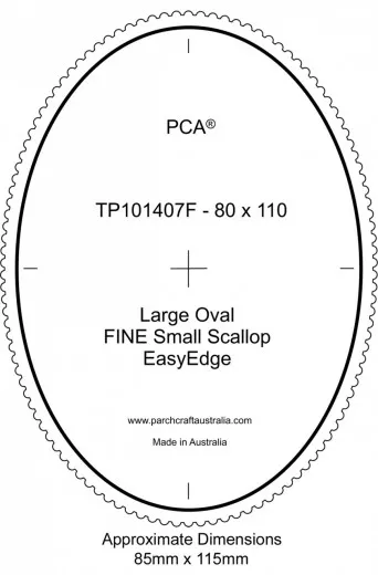 Fine Large Oval Outside Small Scallop EasyEdge