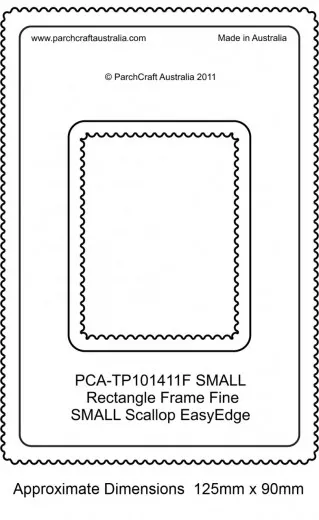 Fine Small Rectangle Outside Small Scallop EasyEdge