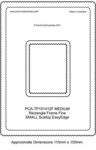 Fine Medium Rectangle Outside Small Scallop EasyEdge