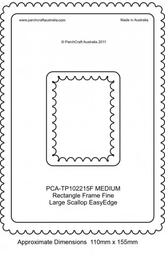 FINE Medium Rectangle Outside Large Scallop EasyEdge