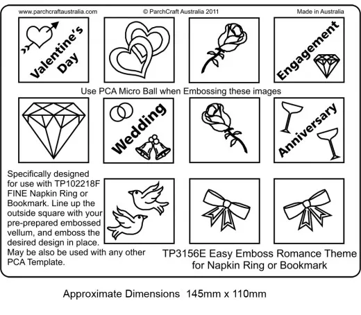 EMBOSSING Easy Emboss Romance Theme