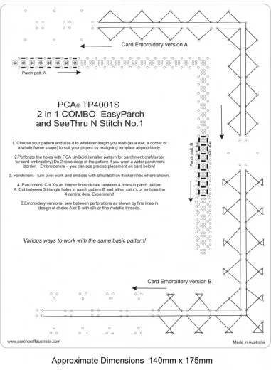 2 in 1 Parch and Stitch 1 Template