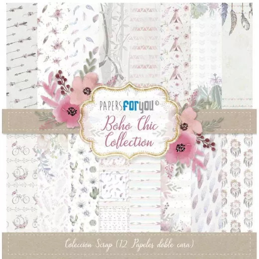 Boho Chic 12x12 Paper Pack