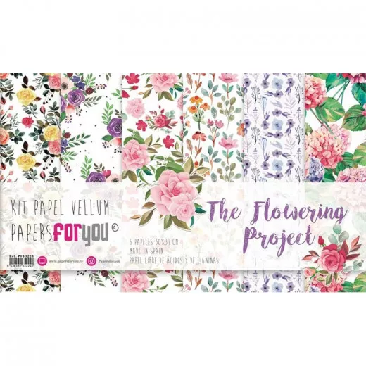 The Flowering Project 12x12 Vellum Kit