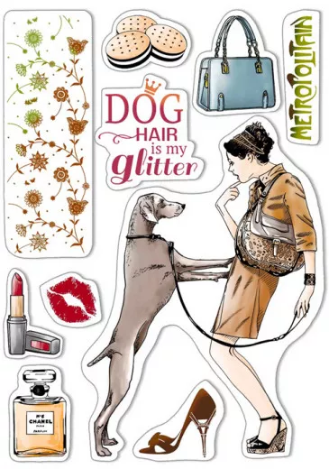 Clear Stamp Set - Dog air is my glitter