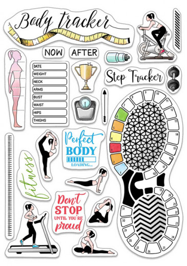 Clear Stamp Set - BuJo Fitness