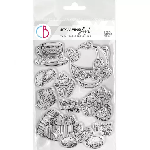 Clear Stamp Set - Spring Tea Party