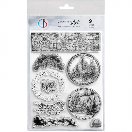 Clear Stamp Set - Winter Landscape Balls