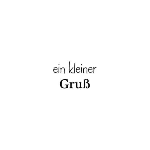 Stempel - ein kleiner Gruß