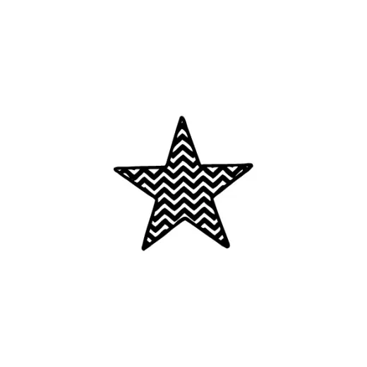 Stempel - Stern Zickzack