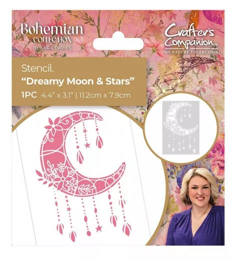 Bohemian Collection - Stencil - Dreamy Moon & Stars