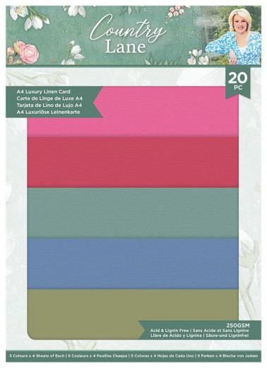 Country Lane A4 Linen Cardstock Pack