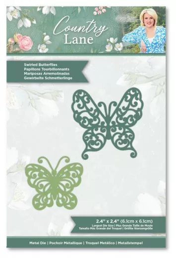 Cutting Die - Country Lane Swirled Butterflies