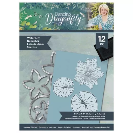 Clear Stamps and Cutting Die - Dancing Dragonfly Water Lily