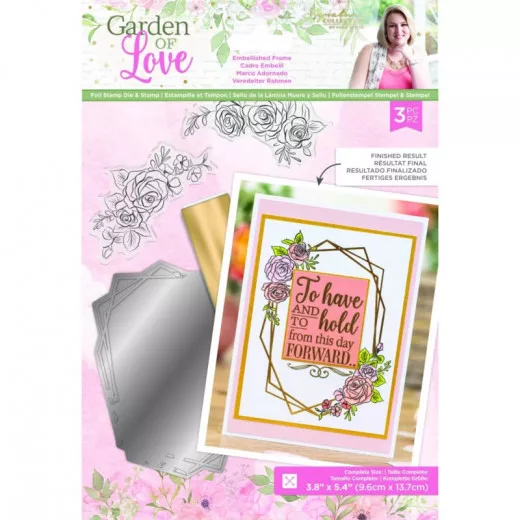 Clear Stamps and Die Set - Garden of Love Embellished Frame