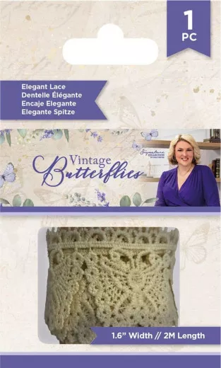 Vintage Butterflies Elegant Lace