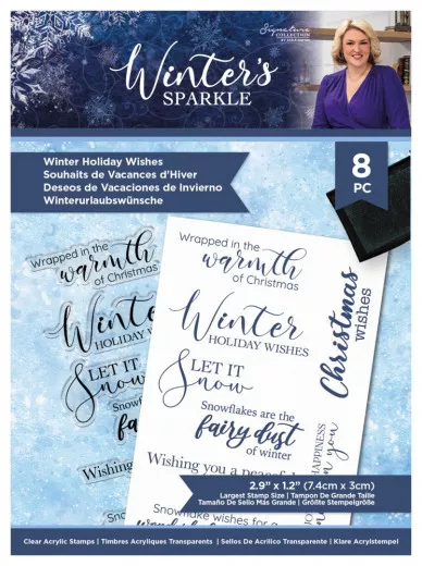 Clear Stamps - Winters Sparkle Winter Holiday Wishes