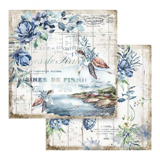 Stamperia 2-seitiges 12x12 Designpapier - Romantic Sea Dream Tur