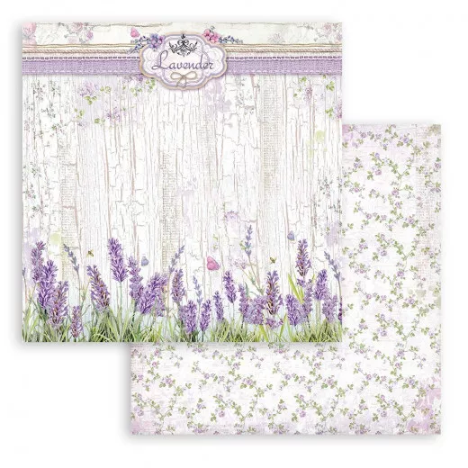 Stamperia 2-seitiges 12x12 Designpapier - Provence Lavender