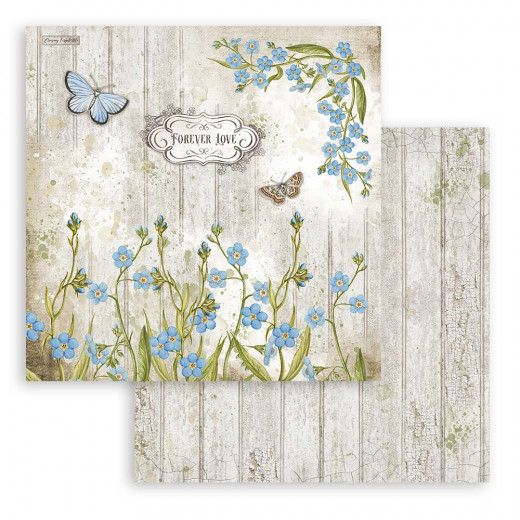 Stamperia 2-seitiges 12x12 Designpapier - Romantic Garden House 