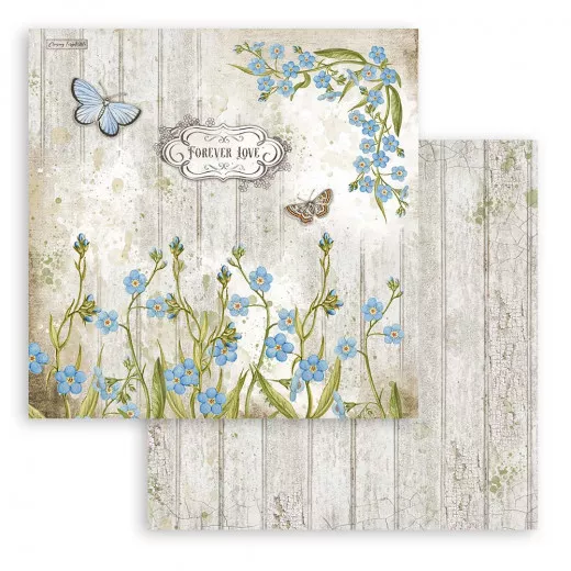 Stamperia 2-seitiges 12x12 Designpapier - Romantic Garden House