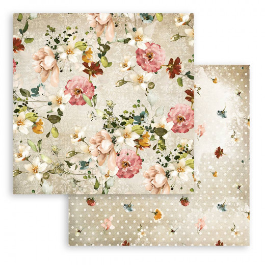 Stamperia 2-seitiges 12x12 Designpapier - Garden of Promises Flo