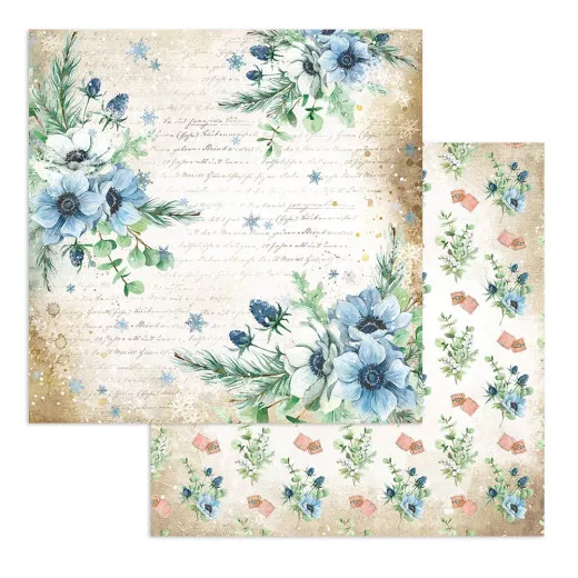 Stamperia 2-seitiges 12x12 Designpapier - Romantic Cozy winter f