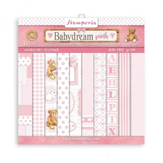 BabyDream Pink 12x12 Paper Pack