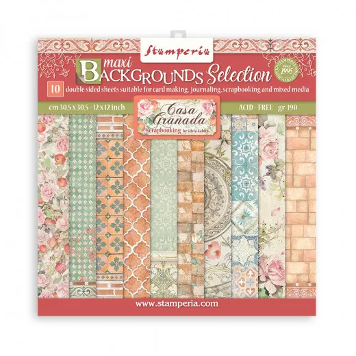 Casa Granada 12x12 Maxi Background Paper Pack