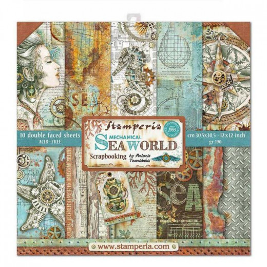 Mechanical Sea World 12x12 Paper Pack