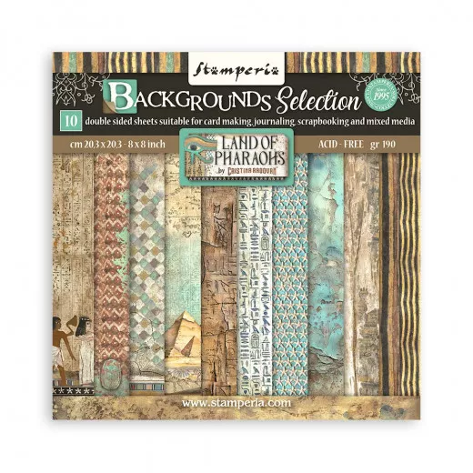 Fortune - Land of Pharaohs - 8x8 Backgrounds Paper Pack