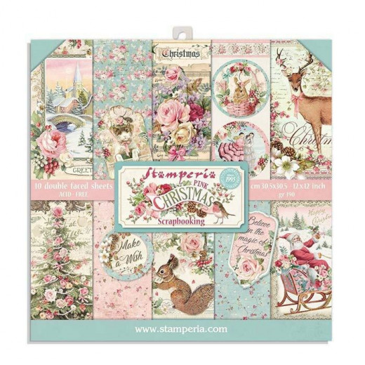 Pink Christmas 8x8 Paper Pack