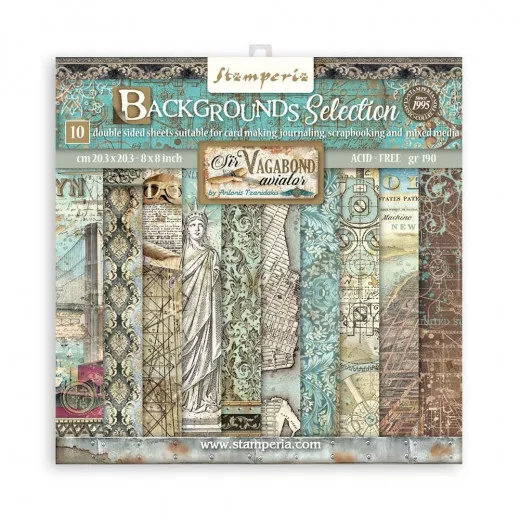 Sir Vagabond Aviator Backgrounds 8x8 Paper Pack