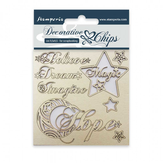 Stamperia Decorative Chips - Hope