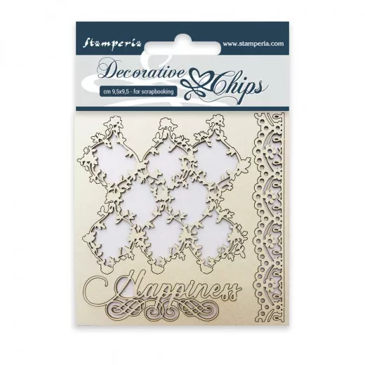 Stamperia Decorative Chips - Lace and Borders