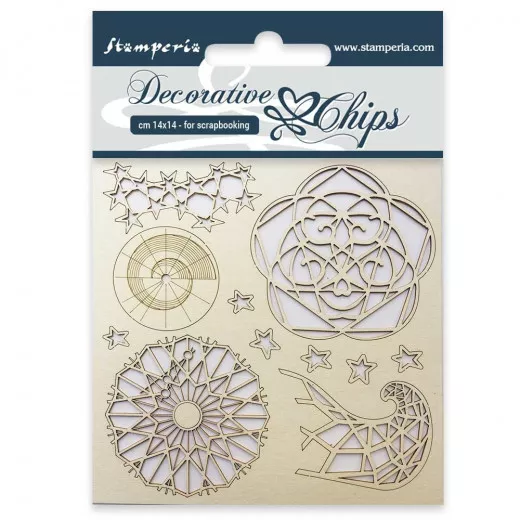 Stamperia Decorative Chips - Arctic