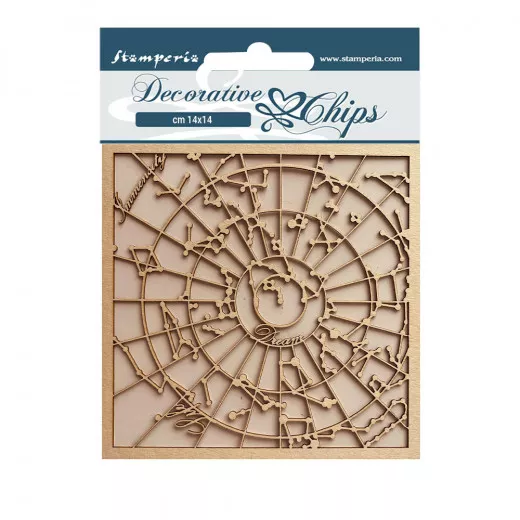 Stamperia Decorative Chips - Cosmos Infinitiy Constellation